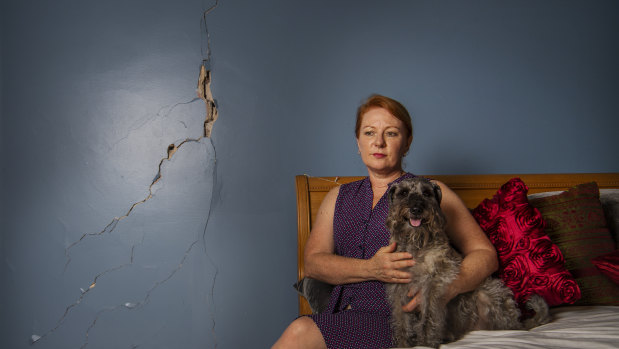 Resident Stephanie Dennett is fighting compensation claims for damages to her home in North Strathfield.