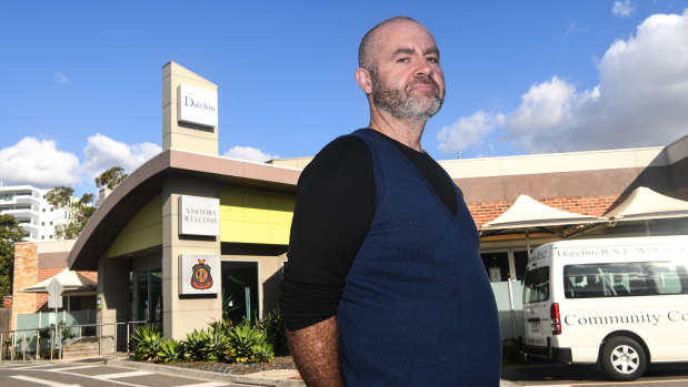 Stuart McDonald in front of the Darebin RSL earlier this year. The reformed gambler lives a short walk from the venue and opposed its expansion plan.