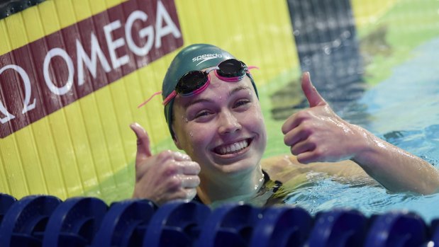 Minna Atherton has taken her swimming to a new level... but so has her American rival Regan Smith.
