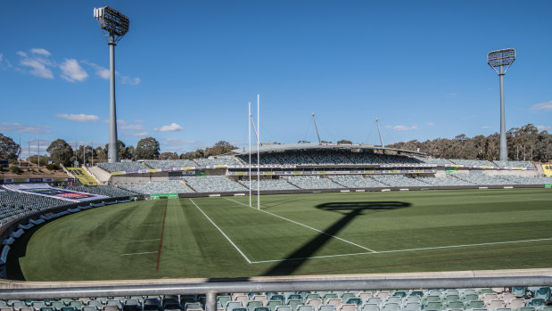 About $1.3 million will be spent on improving Canberra Stadium this year.