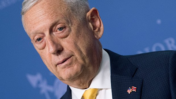 US Secretary of Defence James Mattis.