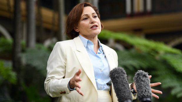 Jackie Trad says she is standing down from her ministerial duties amid a CCC probe.