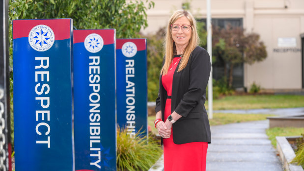 Mossgiel Park Primary School, Principal Lynn Ordish.