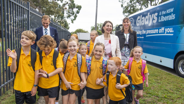 Premier Gladys Berejiklian visited Revesby South Public School on Friday.