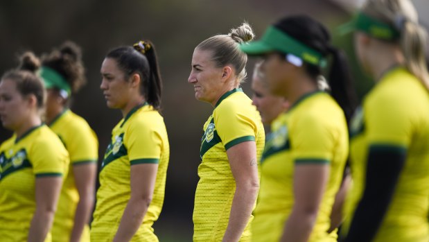 The Australian women's team prepares for this weekend's World Cup 9s.