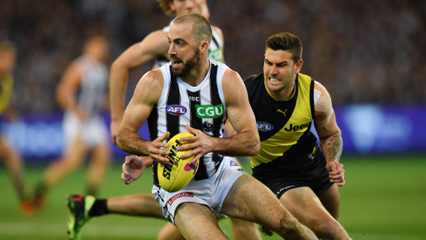 Steele Sidebottom had the ball on a string against Richmond in the preliminary final. 