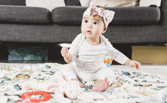 Is it only a matter of time before seven-month-old Luna Wojtaszak becomes a tiny influencer herself?