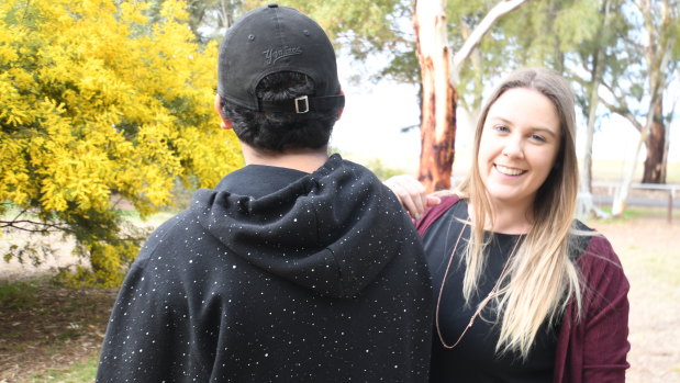 James, who lives in a group home, has been reunited with some of his relatives after his caseworker Megan O'Neill (pictured) tracked them down.