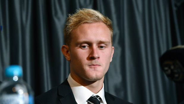 Jaidyn Stephenson is returning to footy this weekend. 