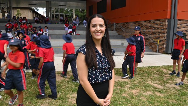 Chantel Mirzai, a teacher at Auburn Public, is one of the teachers chosen to give feedback on new syllabuses. 