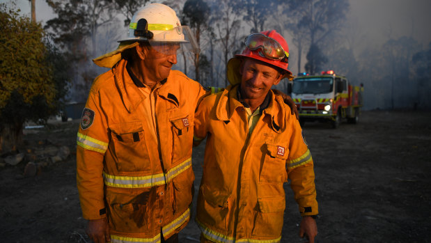 Bob and Greg Kneipp are father and son volunteers with NSW Rural Fire Service.