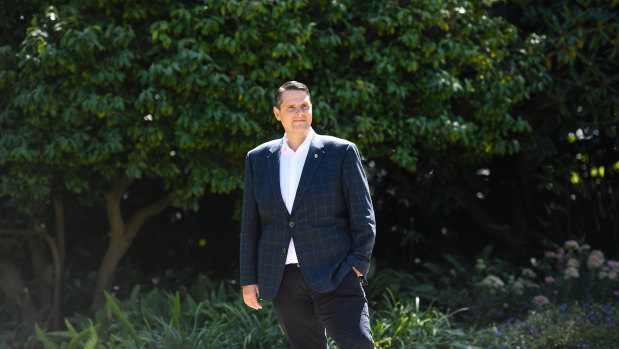 Environment and climate change spokesman James Newbury at Victorian Parliament.