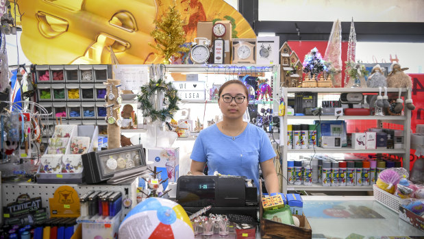 Trader Teresa Wang says an increase in crime on the foreshore is affecting business.  