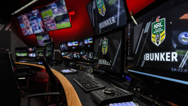 The NRL bunker is based at NEP Australia's headquarters in Sydney, as is the A-League's VAR booth.