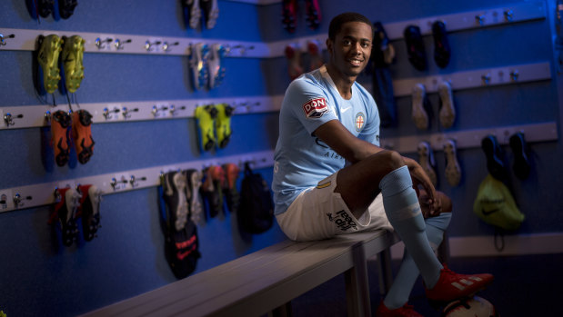 Melbourne City's Shayon Harrison is looking forward to the A-League finals experience.