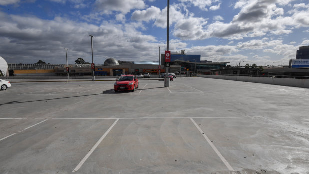 The Chadstone Shopping Centre car park at 10.30am on Friday.