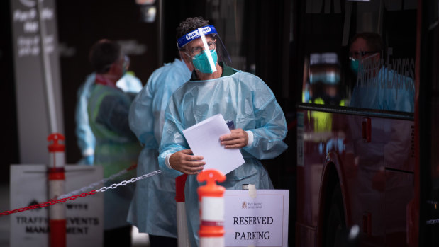Hotel quarantine workers will need to be tested every seven days.
