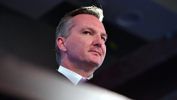Labor's treasury spokesman, Chris Bowen at the National Press Club in Canberra on Wednesday May, 16.