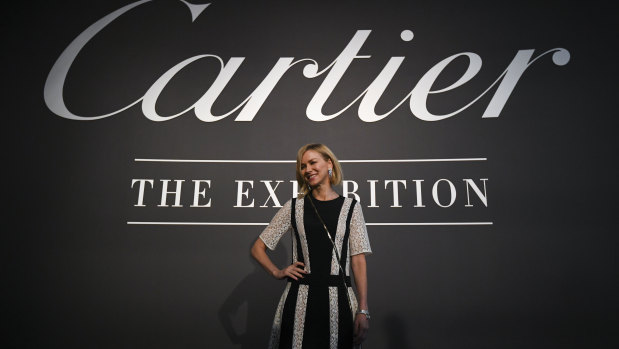 Naomi Watts attends the launch of the Cartier exhibition in Canberra on March 28.