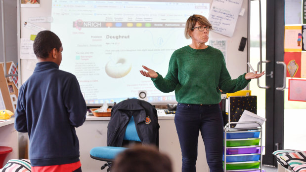 Dandenong Primary School teacher Beth Carpenter said meditation helped her overcome her own maths anxiety.