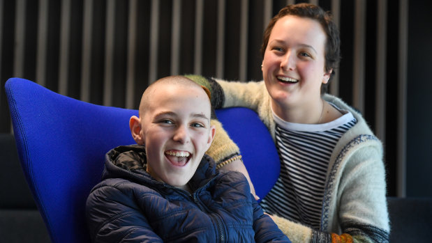 Brock Lang-Purdy and Felicity Hardwick, who are students at the Children's Hospital School, are participating in the game-changer challenge to design a solution to the problem of how to humanise technology.