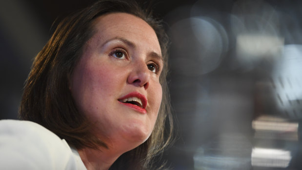 Industrial Relations Minister Kelly O'Dwyer has highlighted Labor's record on the gender pay gap. 
