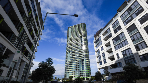Opal Tower was built on government-owned land at Sydney Olympic Park.