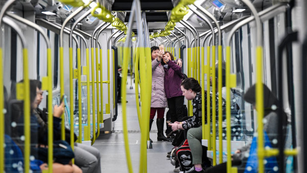 The metro line opened to passengers in May.