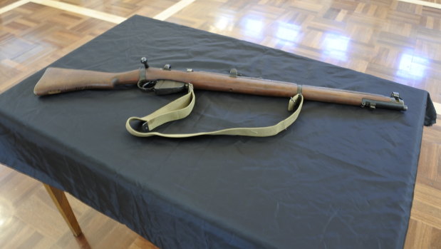 Former deputy prime minister Tim FIscher's Enfield 303 rifle, which he has donated to the Museum of Australian Democracy for its upcoming exhibition, Democracy: are you in?