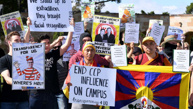 There have been multiple events at the University of Queensland in support of ongoing protests in Hong Kong.