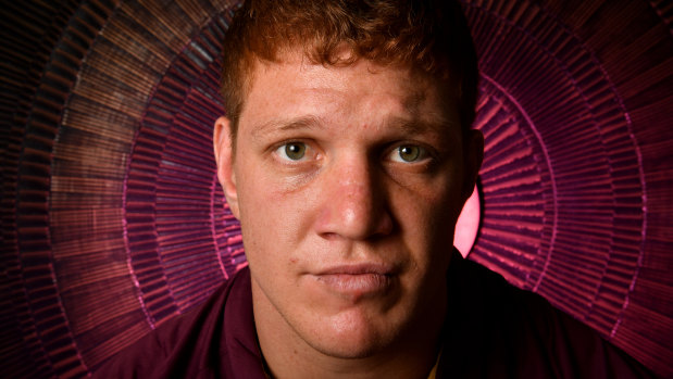 "The main reason I moved over to rugby league was because you could shoulder charge": Dylan Napa.