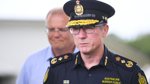 Australian Border Force Commissioner Michael Outram is afforded the same resources as other departments.