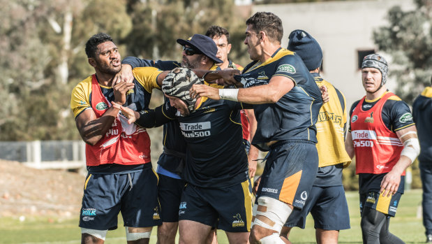 The Brumbies turned up the intensity at training on Tuesday as they prepare to fight for their season.