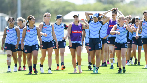 The NSW women's squad trains on the Sunshine Coast this week.