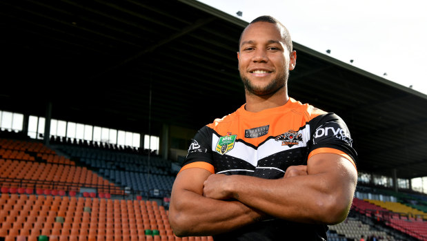 Leadership material: Moses Mbye has been chosen to lead the West Tigers into 2019.