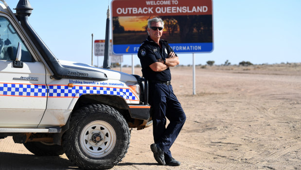 Senior Constable Pursell is the only police officer in the town and in charge of an area the size of the United Kingdom.