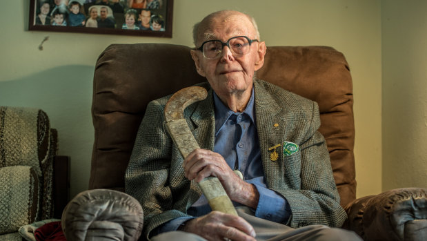 Max Hill turns 100: hockey has always been an important part of his life. 