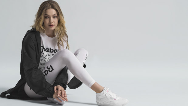 Heritage brands such as Reebok are reinventing themselves with modern faces such as model Gigi Hadid.