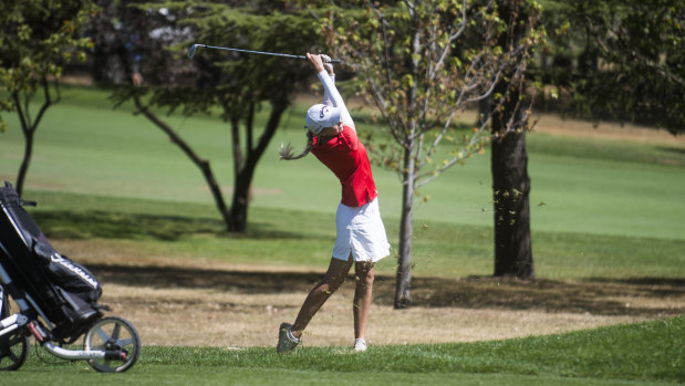 Amber Thornton in action at Royal Canberra. The Canberra teenager will compete in Queensland later this month.