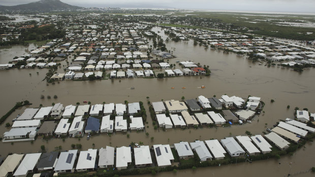 Thousands of people were displaced during the Townsville floods in February.