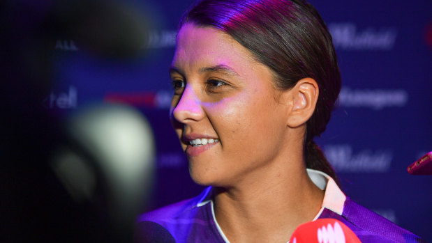 Home sweet home: Sam Kerr wasn't overly fussed by offers to play for Chelsea and Barcelona.