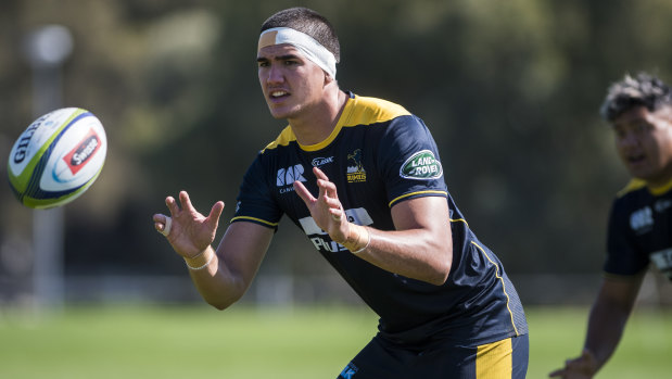 Darcy Swain made his Brumbies debut against the Jaguares last Sunday. 