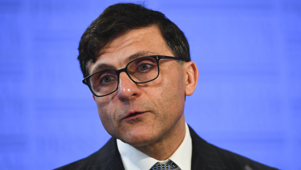 President of  the Law Council of Australia Arthur Moses speaks at the National Press Club in Canberra.