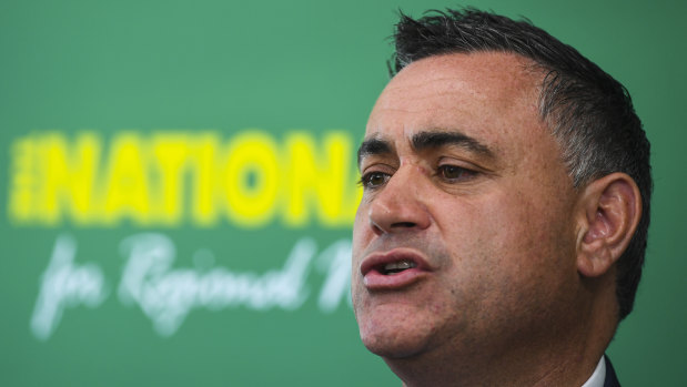 Deputy Premier John Barilaro (pictured) had his 2019 election campaign run by Jeff McCormack.