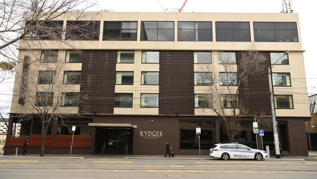 The Rydges on Swanston hotel - the source of 90 per cent of COVID-19 cases in Victoria's second wave.