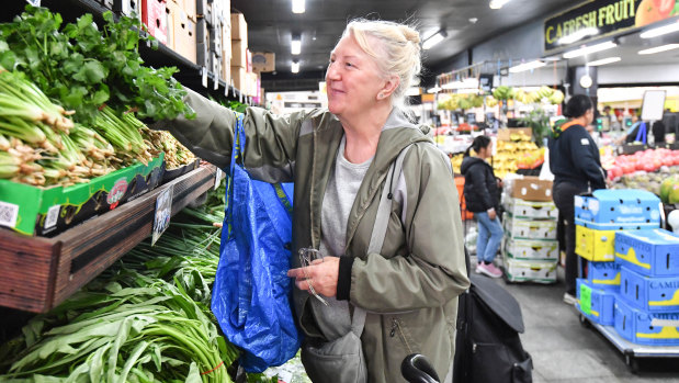 Christine Havill is happy to pay more for groceries because of the drought, but says clever shoppers can still find reasonable prices. 