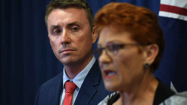 One Nation Senator Pauline Hanson launched a furious defence of her chief of staff, James Ashby, at a press conference on Thursday. 