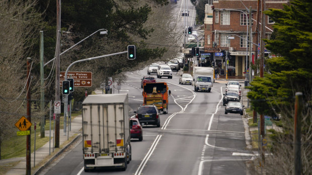 The upgrade of the Great Western Highway is intended to improve safety and remove congestion from Blue Mountains towns such as Blackheath.
