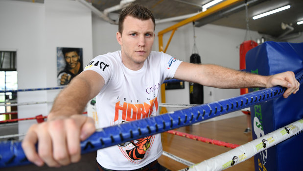 'I think the lines were crossed': Jeff Horn in Brisbane.