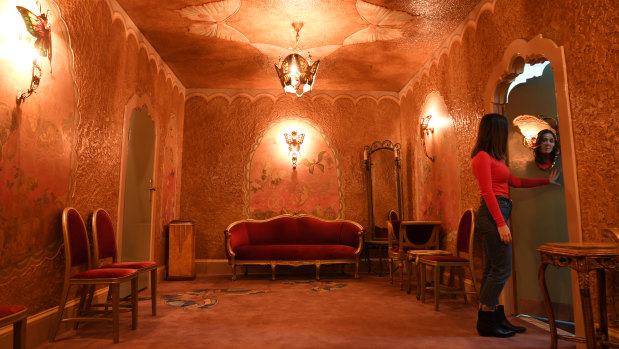 The Butterfly Room in the State Theatre has been painstakingly renovated to take it back to how it originally was in 1929.